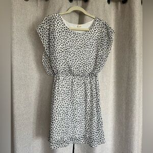 Black and White Leopard Print Dress